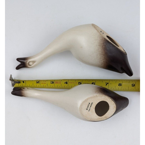 Howard Pierce Pottery Pair Bird Geese Goose Set of 2 Figurines Mid Century - Picture 9 of 9